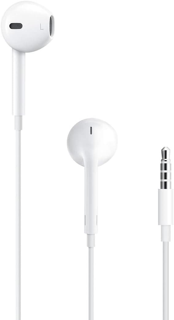 Apple EarPods, Auriculares de botón, Cable, Conexión Jack 3.5 mm, Micrófono, Blanco