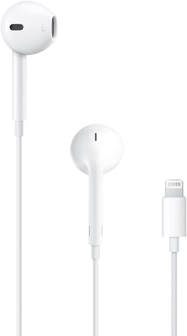 Apple EarPods, Auriculares de botón, Cable, Conexión Lightning, Micrófono, Blanco