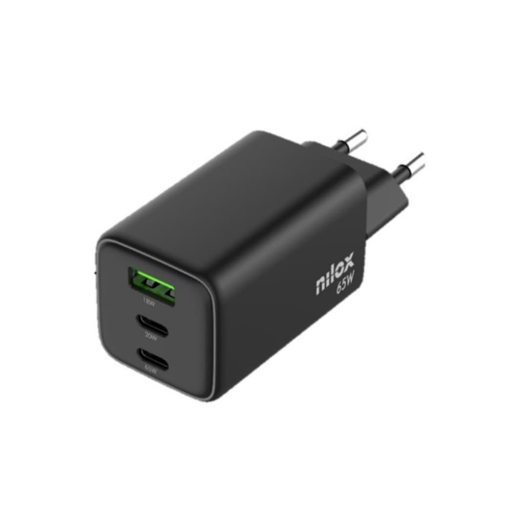 Nilox NXGANUSBC65 Cargador de Pared GaN Carga Rápida 65W